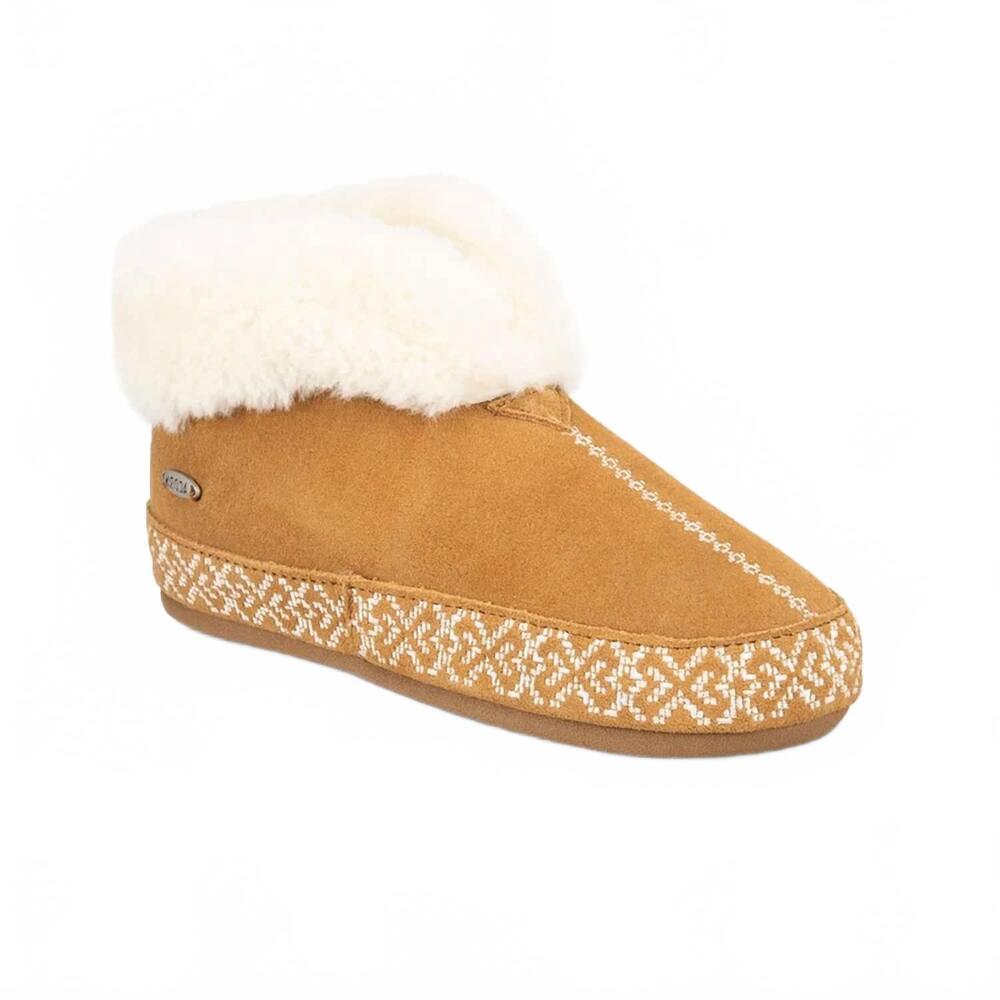 NEW ACORN women's ac greta full slipper in buckskin